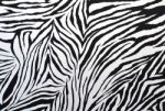 Zebra Style Fabric Stock Photo
