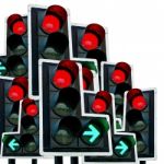 Green & Red Traffic Lights Stock Photo