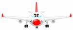 Airplane Cartoon Character Stock Photo