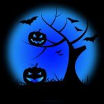 Halloween Pumpkin Shows Trick Or Treat And Branch Stock Photo