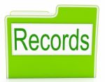 Records File Indicates Folders Business And Archive Stock Photo