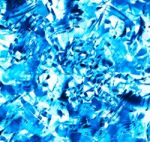 Square Blue Frozen Ice Painting Abstraction Backdrop Stock Photo