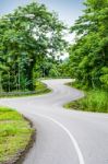 Snake Curved Road Stock Photo