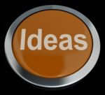 Ideas Button Stock Photo