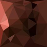 Saddle Brown Abstract Low Polygon Background Stock Photo