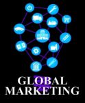 Global Marketing Represents World Ecommerce Or Worldwide Promoti Stock Photo