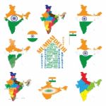 India Cities And States Stock Photo