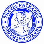 Travel Packages Indicates All Inclusive And Break Stock Photo