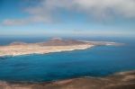 View Of Isla Graciosa Off The Coast Of Lanzarote Stock Photo