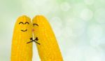 Couple Corn In Love Stock Photo