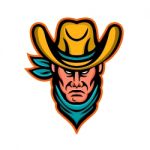 American Cowboy Sports Mascot Stock Photo