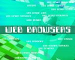 Web Browsers Meaning Internet Words And Browsing Stock Photo
