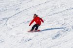 Deogyusan,korea - January 1: Skier Skiing On Deogyusan Ski Resort In Winter,south Korea On January 1, 2016 Stock Photo