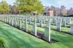 Canadian War Cemetery In Holland Stock Photo