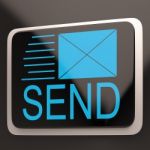 Send Envelope Shows Email Message Inbox Online Stock Photo