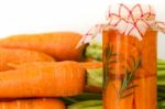 Artisan Preparation Of Pickling Fresh Organic Carrots Stock Photo