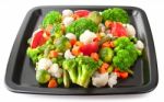 Fresh Vegetables On Plate#2 Stock Photo