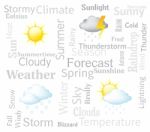 Weather Forecast Indicates Meteorological Conditions And Forecas Stock Photo