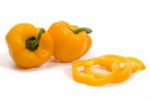 Yellow Bell Peppers Stock Photo