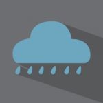 Cloud And Rain  Icon Stock Photo