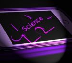 Science Smartphone Displays Biology Chemistry And Physics Stock Photo