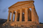 Temple Of Concord At Agrigento Stock Photo