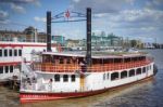 The Elizabethan Moored On The River Thames Stock Photo