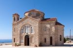 Cape Deprano, Cyprus/greece - July 23 : Church Of Agios Georgios Stock Photo