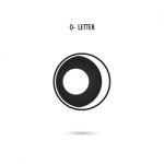 Creative O-letter Icon Abstract Logo Design.o-alphabet Symbol Stock Photo