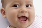 Close Up Of Cute Baby Stock Photo