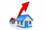 Economical Home Sale Graph Stock Photo