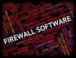 Firewall Software Shows No Access And Defence Stock Photo