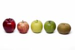 Horizontal Fresh And Healthy Apple Variety Stock Photo