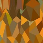 Copper Brown Abstract Low Polygon Background Stock Photo