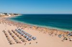 Albufeira Beach In Algarve Stock Photo