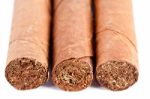 Closeup Of Cigar Texture Stock Photo