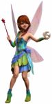 Fairy With Wand And Crystal Ball Stock Photo