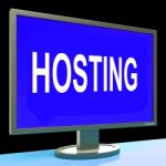 Hosting Shows Web Internet Or Website Domain Stock Photo