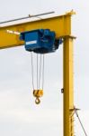 Hook Of Construction Crane Stock Photo