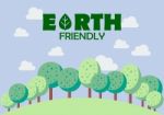 Earth Friendly Poster Stock Photo
