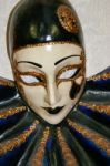 Venetian Mask On Display In A Shop Stock Photo