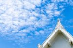 Gabled Roof Sky Stock Photo