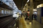 Jr700 Shinkansen Bullet Train Stock Photo