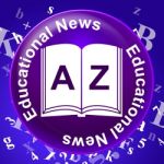 Education News Shows Social Media And Article Stock Photo