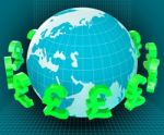 Forex Globe Represents Exchange Rate And Currency Stock Photo
