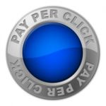 Ppc Button Shows Pay Per Click And Advertising Stock Photo