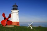 Vermilion Lighthouse On The Shores Of Lake Erie, Ohio Stock Photo