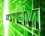 System Technology Represents High-tech Systems And Digital Stock Photo
