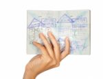 Hand Showing Passport, Close-up Shot Stock Photo