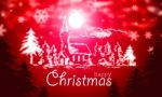 Happy Christmas In Red Colour Background Stock Image Stock Photo